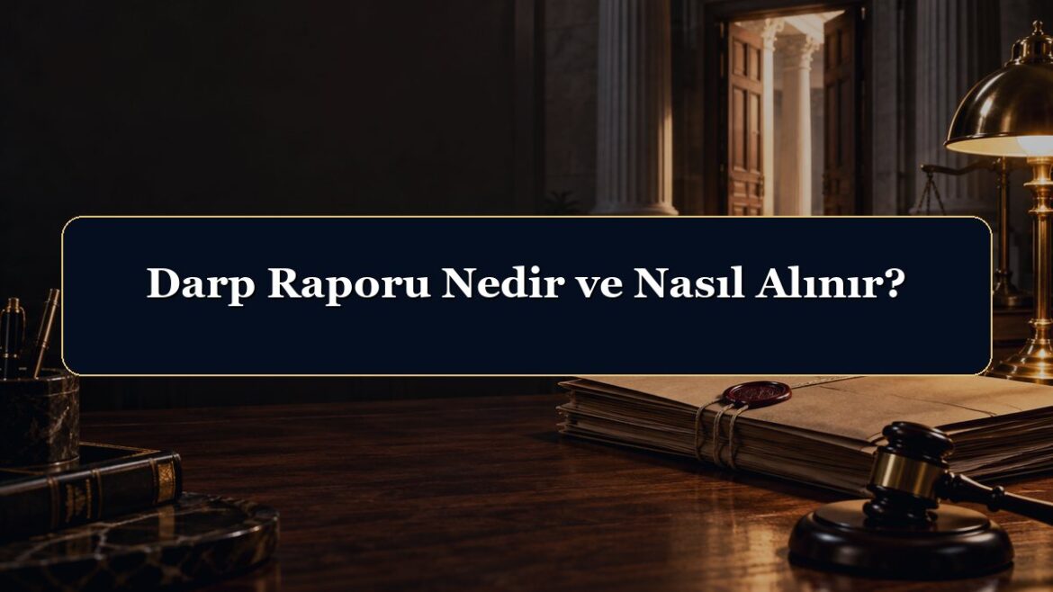 Darp Raporu Nedir ve Nasıl Alınır?