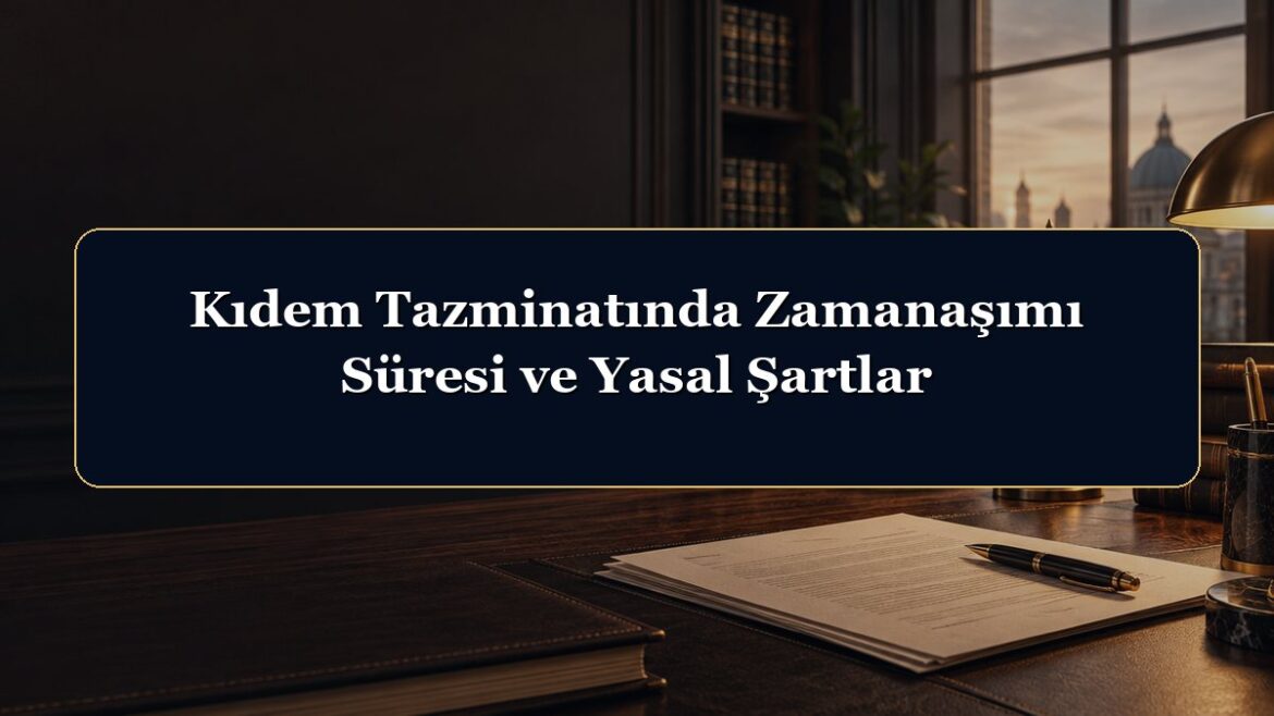Kıdem Tazminatında Zamanaşımı Süresi ve Yasal Şartlar