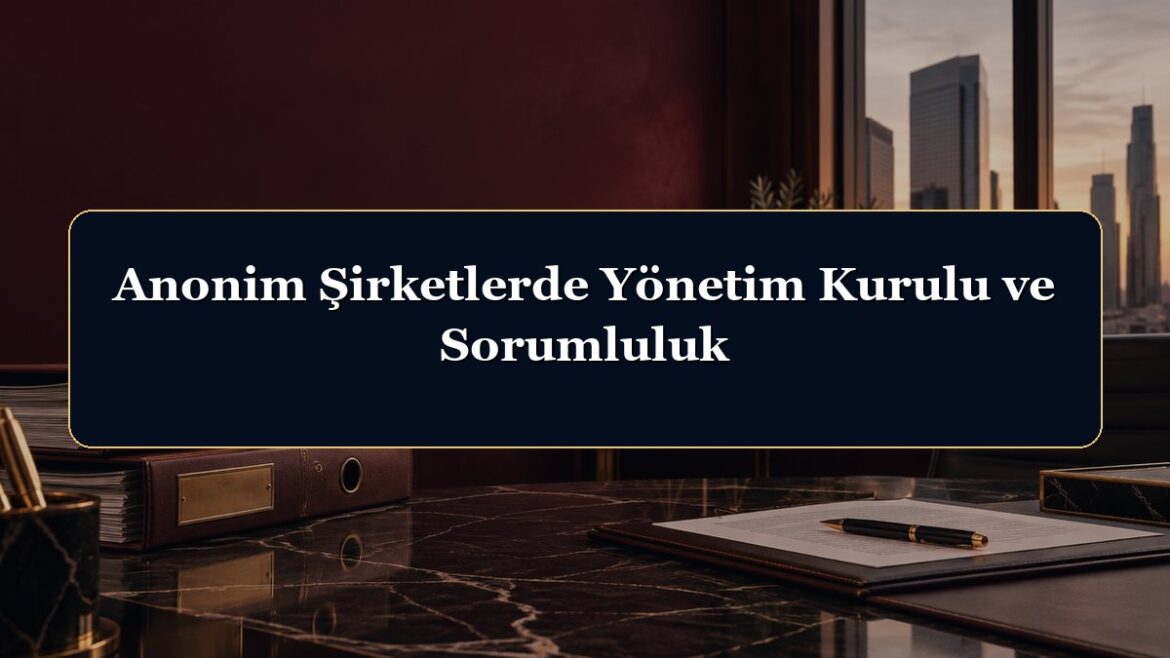 Anonim Şirketlerde Yönetim Kurulu ve Sorumluluk