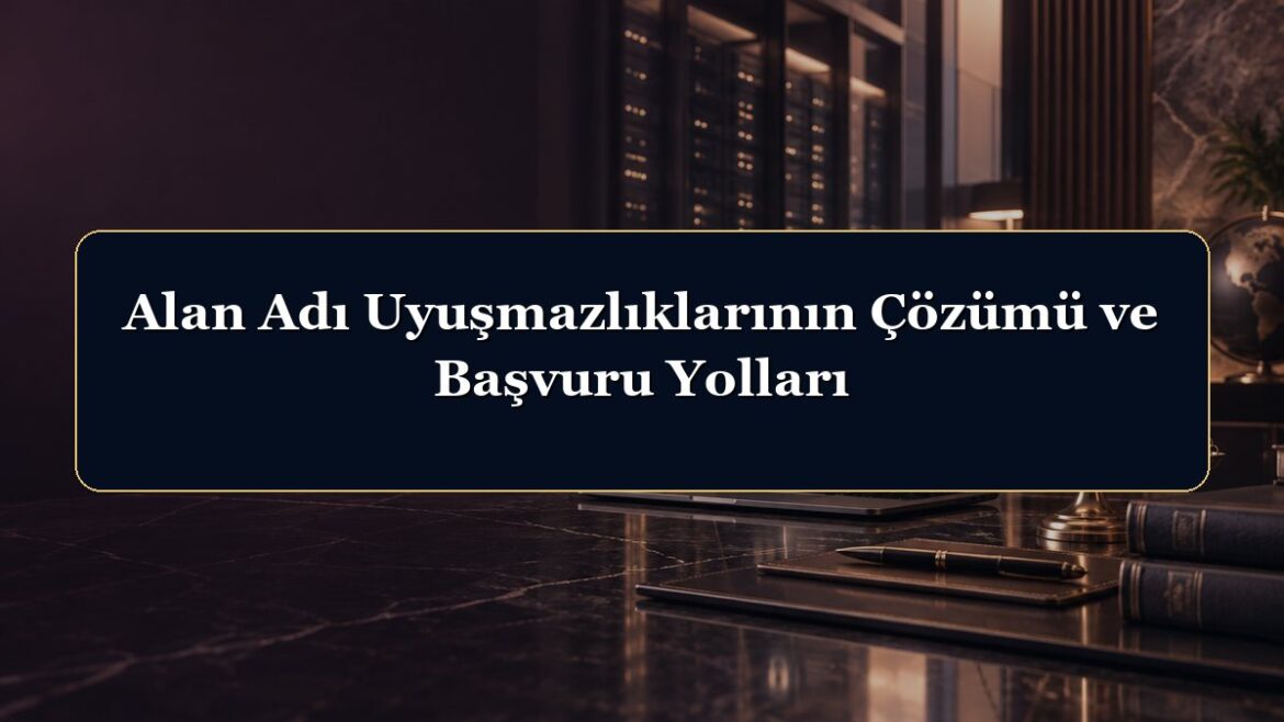 Alan Adı Uyuşmazlıklarının Çözümü ve Başvuru Yolları