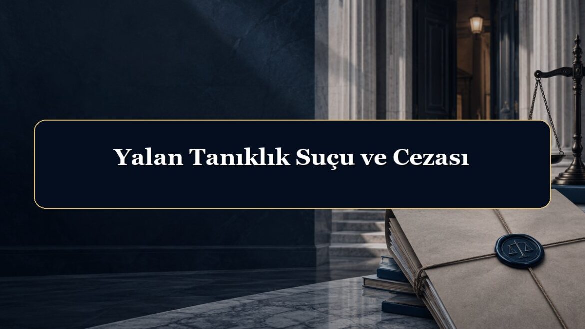 Yalan Tanıklık Suçu ve Cezası