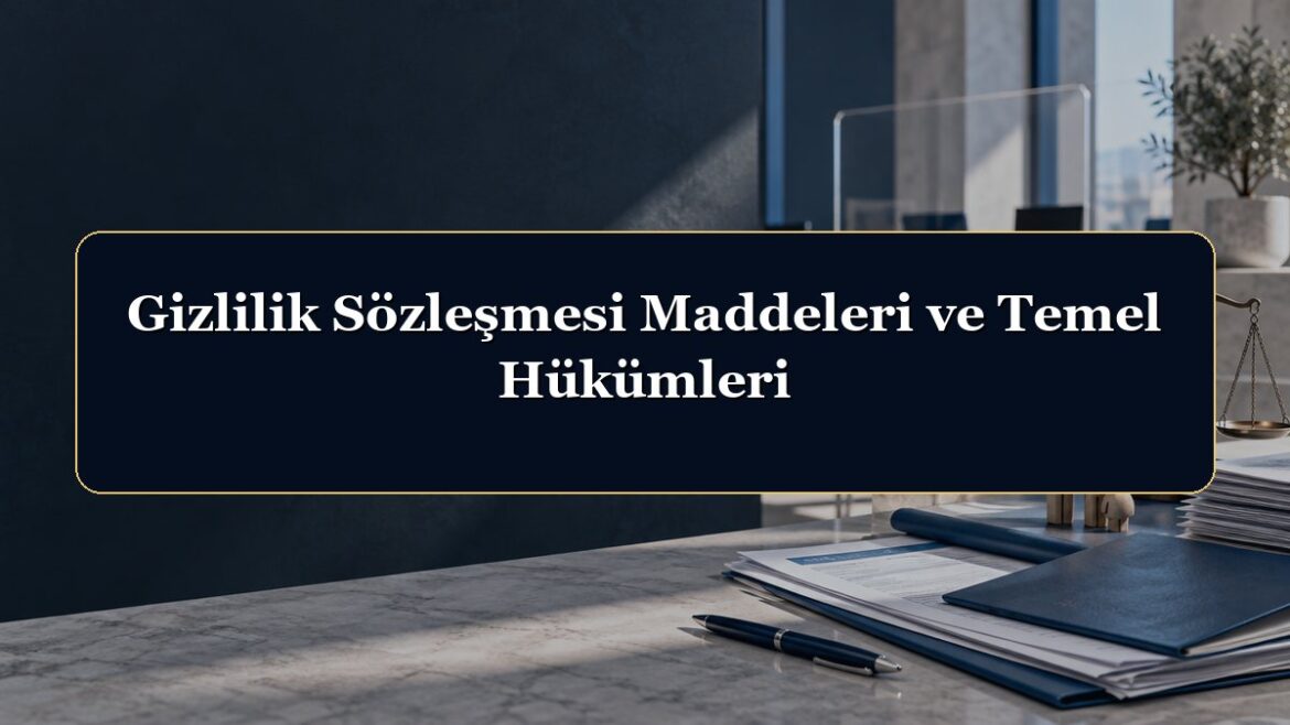 Gizlilik Sözleşmesi Maddeleri ve Temel Hükümleri
