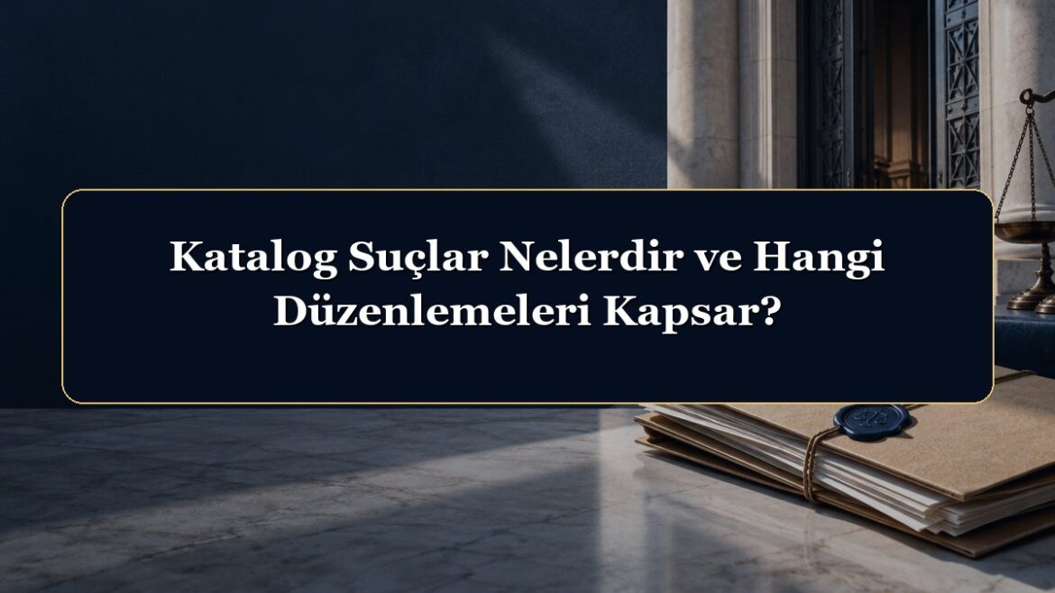 Katalog Suçlar Nelerdir ve Hangi Düzenlemeleri Kapsar?