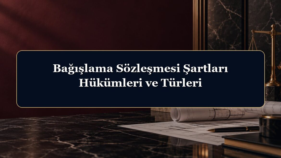 Bağışlama Sözleşmesi Şartları Hükümleri ve Türleri