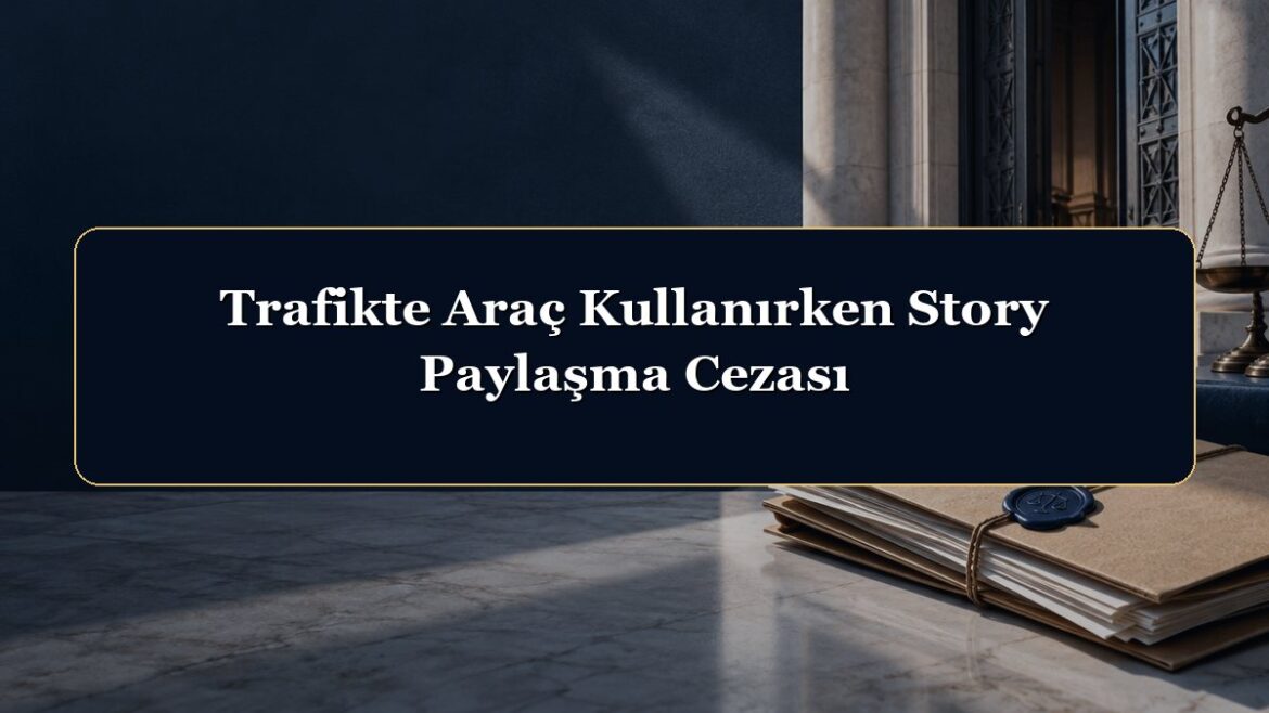 Trafikte Araç Kullanırken Story Paylaşma Cezası