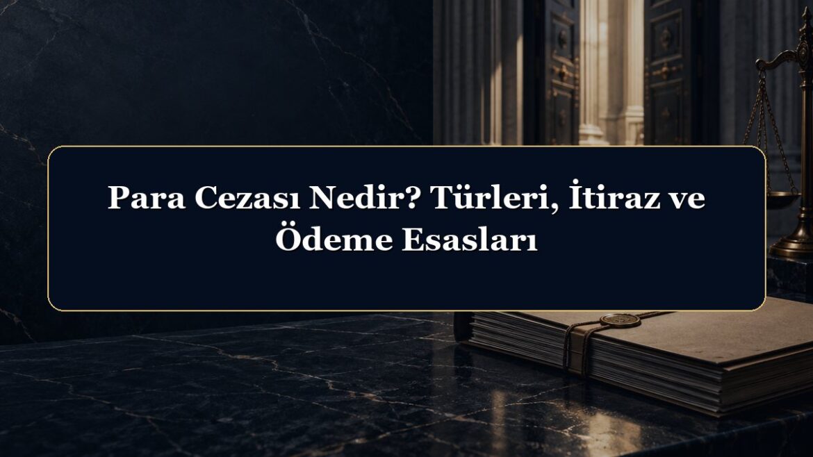 Para Cezası Nedir? Türleri, İtiraz ve Ödeme Esasları