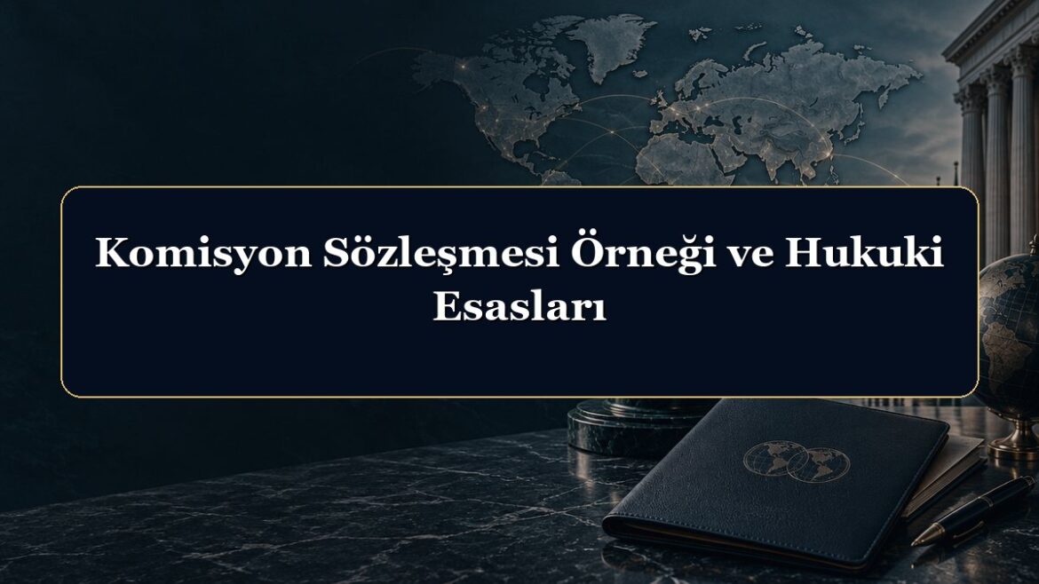 Komisyon Sözleşmesi Örneği ve Hukuki Esasları
