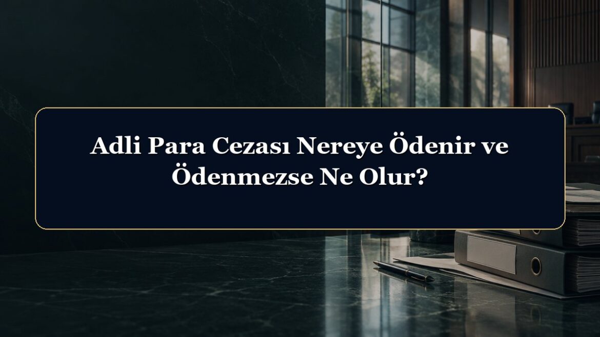 Adli Para Cezası Nereye Ödenir ve Ödenmezse Ne Olur?
