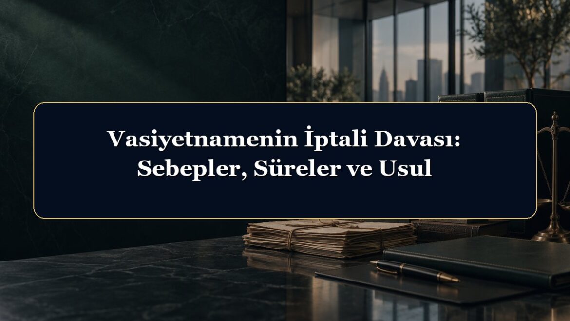 Vasiyetnamenin İptali Davası: Sebepler, Süreler ve Usul