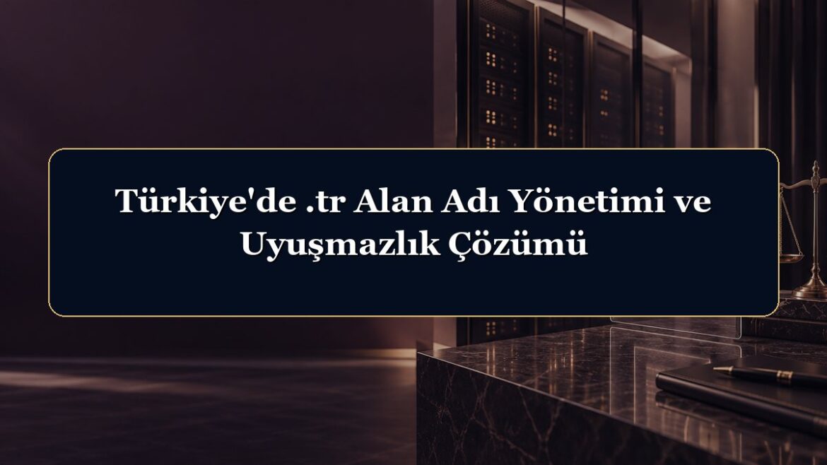 Türkiye'de .tr Alan Adı Yönetimi ve Uyuşmazlık Çözümü