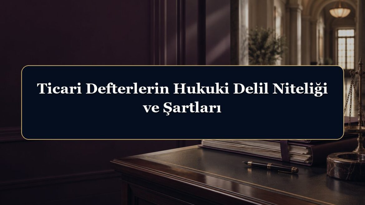 Ticari Defterlerin Hukuki Delil Niteliği ve Şartları