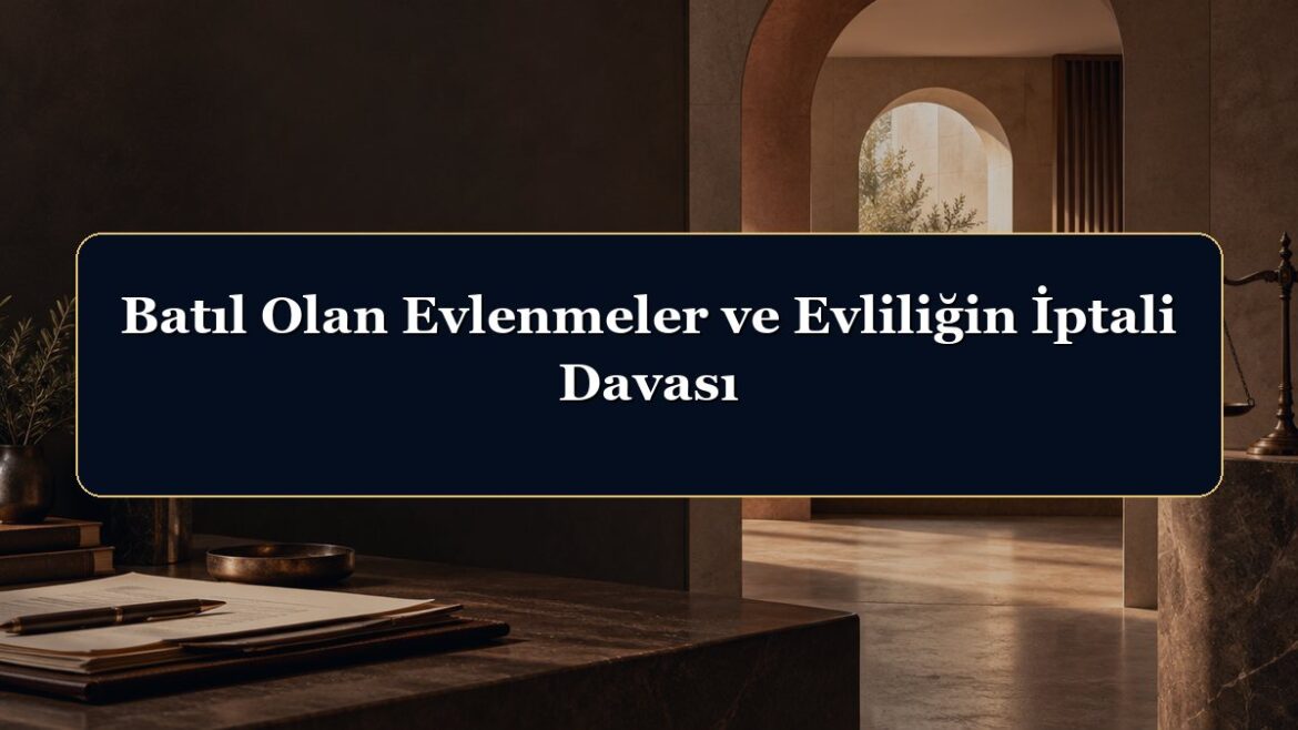 Batıl Olan Evlenmeler ve Evliliğin İptali Davası