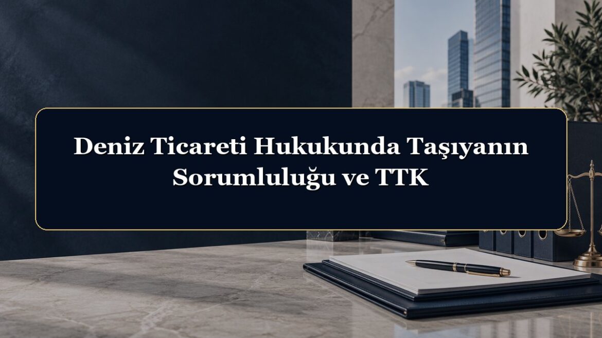 Deniz Ticareti Hukukunda Taşıyanın Sorumluluğu ve TTK