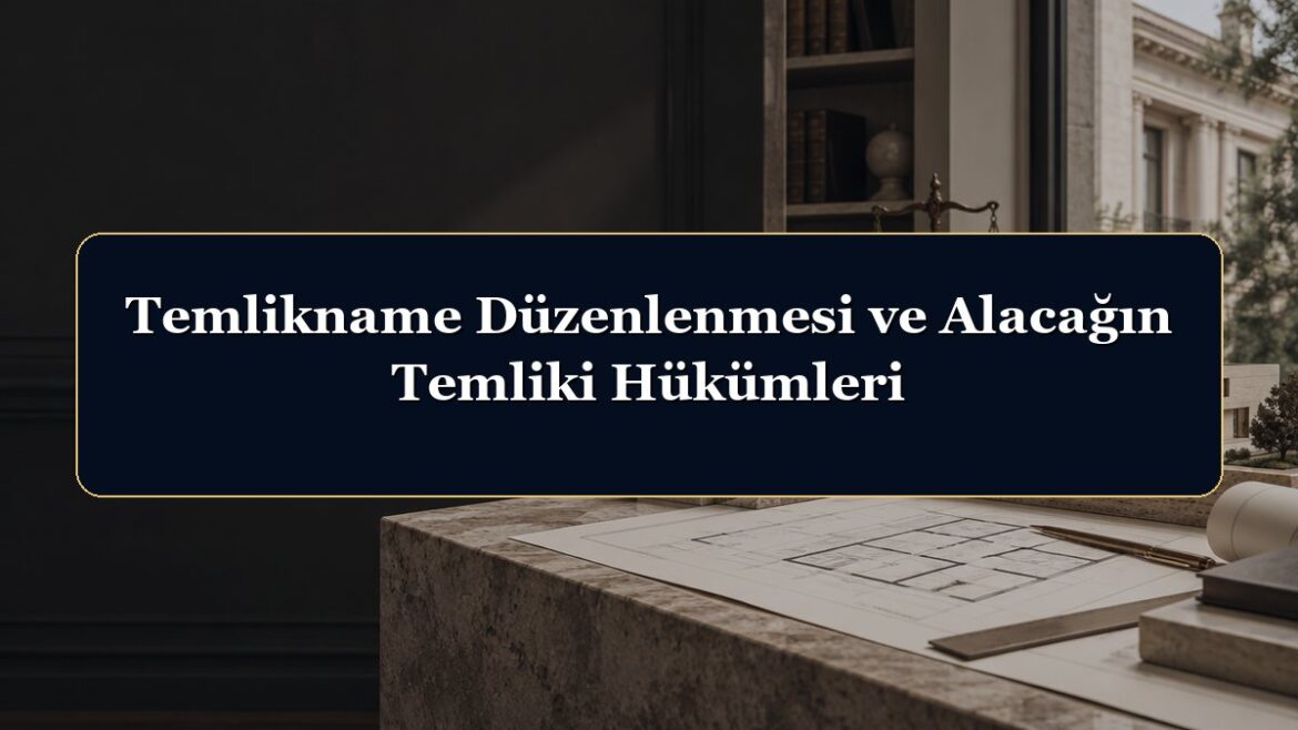 Temlikname Düzenlenmesi ve Alacağın Temliki Hükümleri