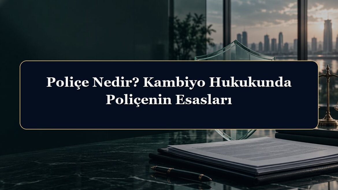 Poliçe Nedir? Kambiyo Hukukunda Poliçenin Esasları