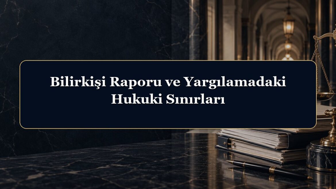 Bilirkişi Raporu ve Yargılamadaki Hukuki Sınırları