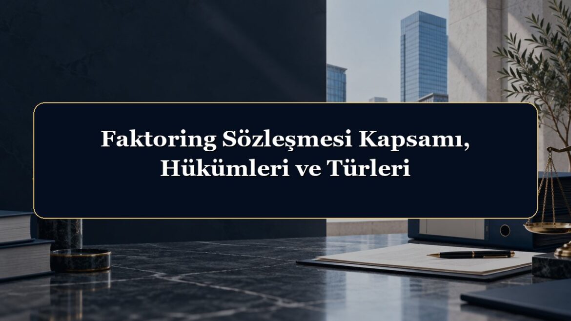 Faktoring Sözleşmesi Kapsamı, Hükümleri ve Türleri