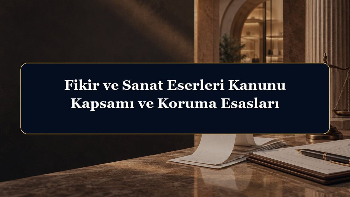 Fikir ve Sanat Eserleri Kanunu Kapsamı ve Koruma Esasları
