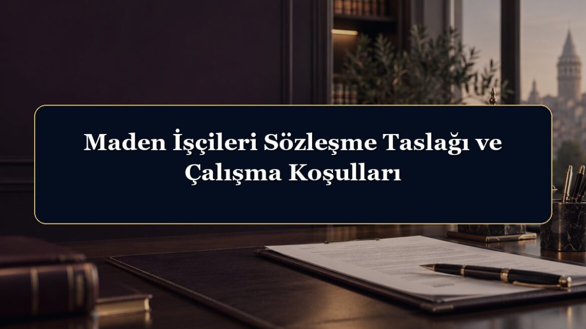 Maden İşçileri Sözleşme Taslağı ve Çalışma Koşulları