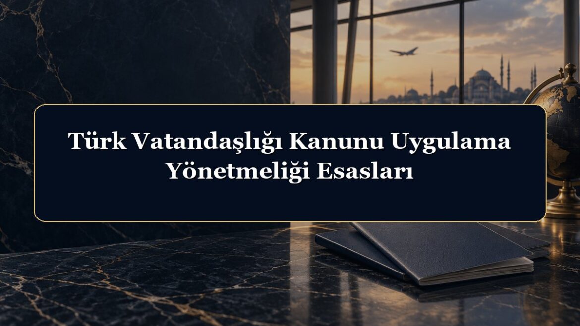 Türk Vatandaşlığı Kanunu Uygulama Yönetmeliği Esasları