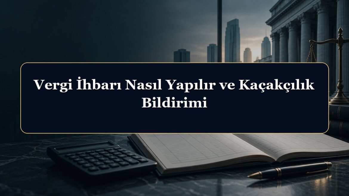 Vergi İhbarı Nasıl Yapılır ve Kaçakçılık Bildirimi