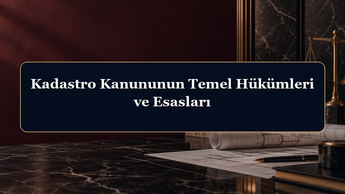 Kadastro Kanununun Temel Hükümleri ve Esasları