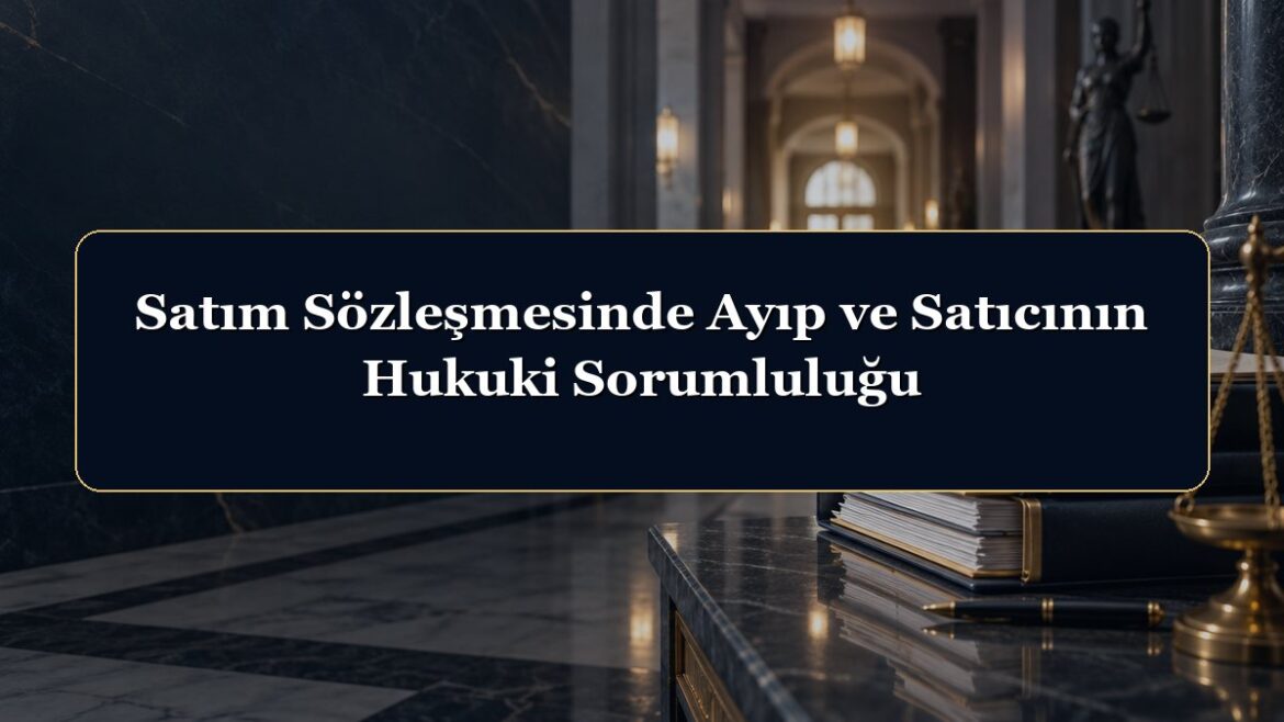 Satım Sözleşmesinde Ayıp ve Satıcının Hukuki Sorumluluğu