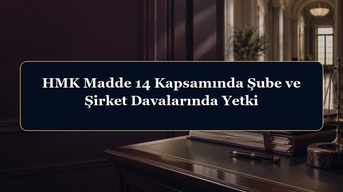 HMK Madde 14 Kapsamında Şube ve Şirket Davalarında Yetki