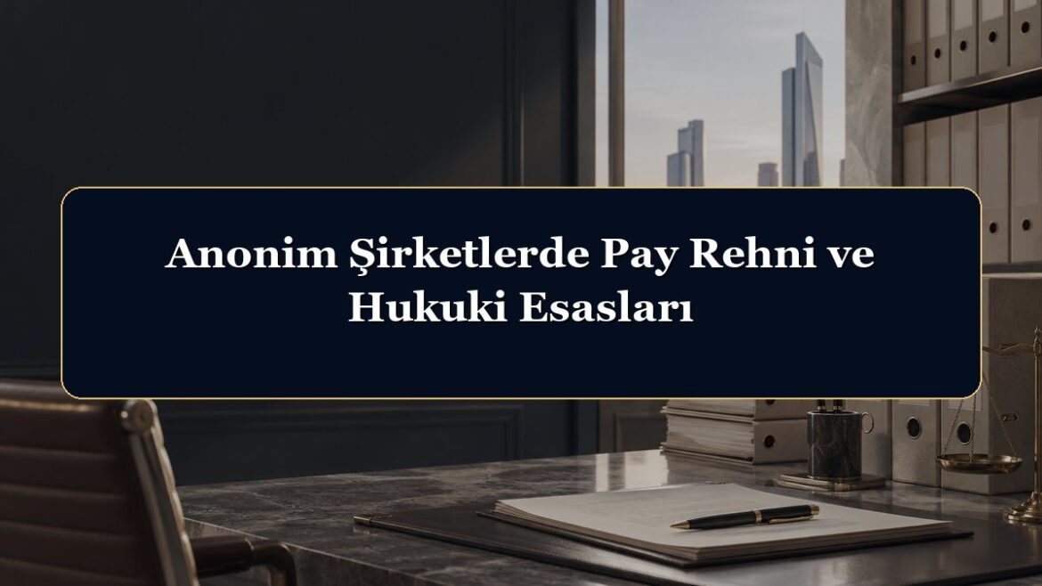 Anonim Şirketlerde Pay Rehni ve Hukuki Esasları