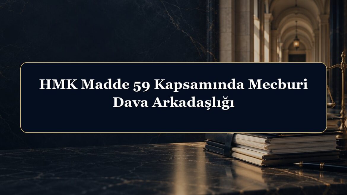 HMK Madde 59 Kapsamında Mecburi Dava Arkadaşlığı