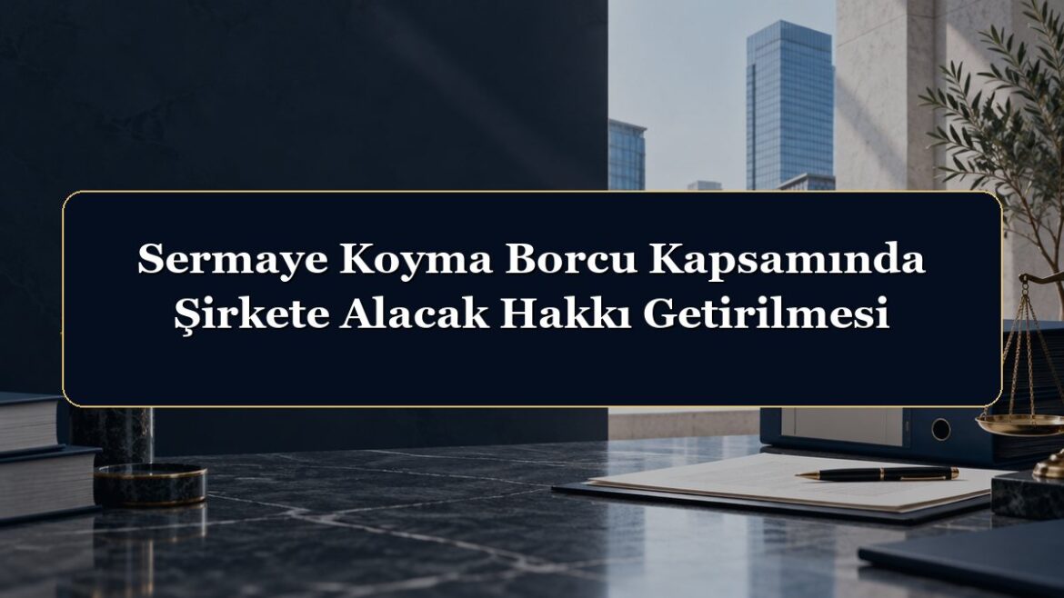 Sermaye Koyma Borcu Kapsamında Şirkete Alacak Hakkı Getirilmesi