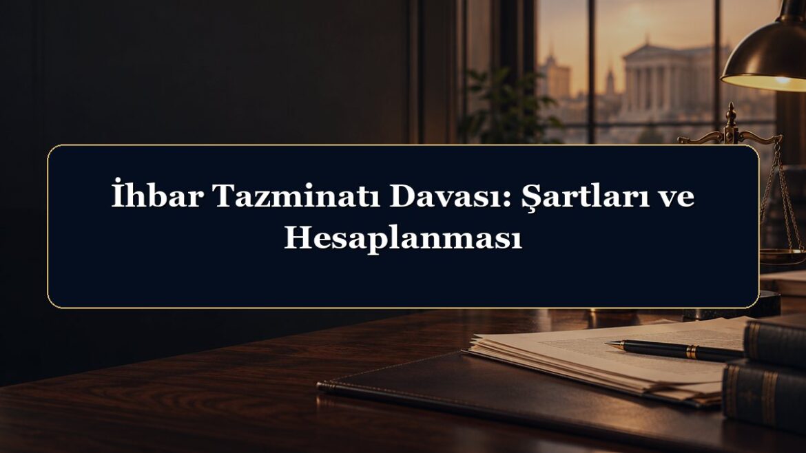 İhbar Tazminatı Davası: Şartları ve Hesaplanması