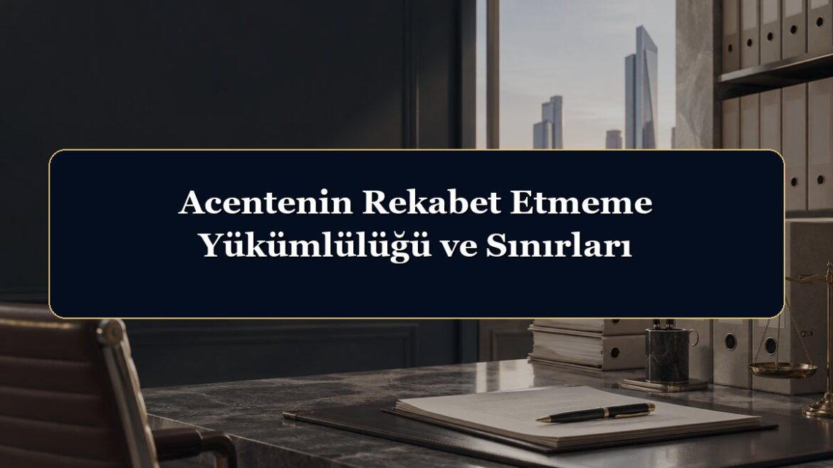 Acentenin Rekabet Etmeme Yükümlülüğü ve Sınırları