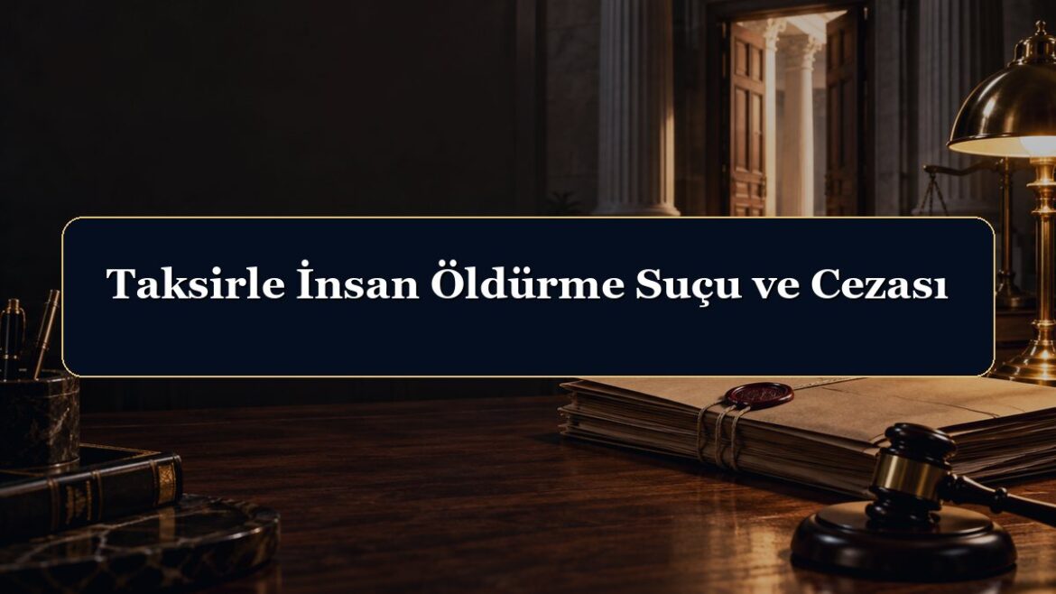 Taksirle İnsan Öldürme Suçu ve Cezası