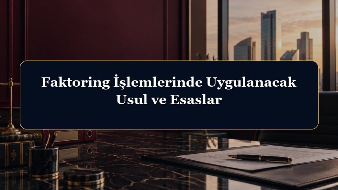 Faktoring İşlemlerinde Uygulanacak Usul ve Esaslar