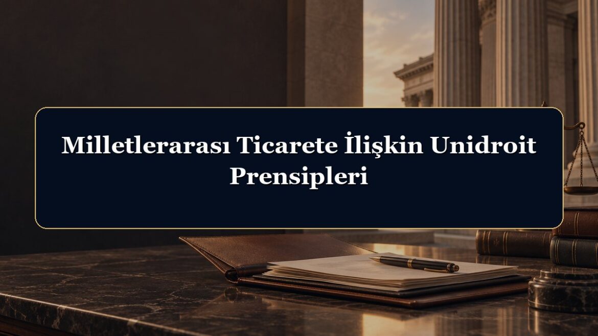 Milletlerarası Ticarete İlişkin Unidroit Prensipleri