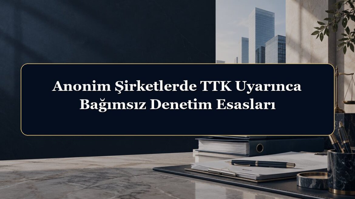Anonim Şirketlerde TTK Uyarınca Bağımsız Denetim Esasları