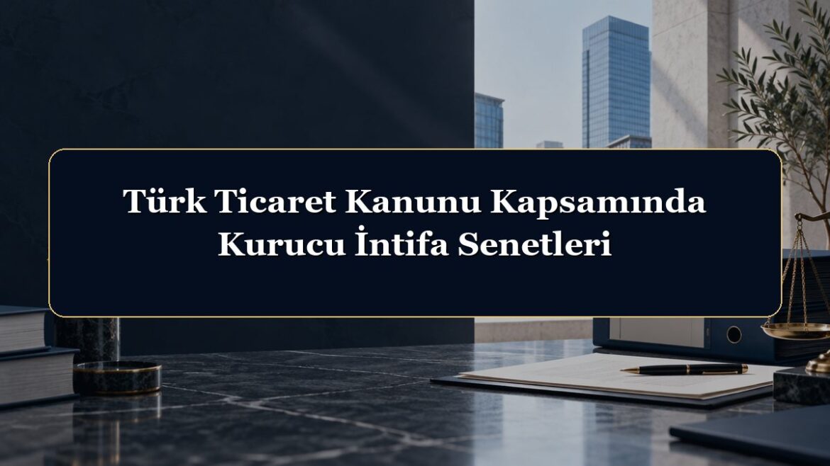 Türk Ticaret Kanunu Kapsamında Kurucu İntifa Senetleri