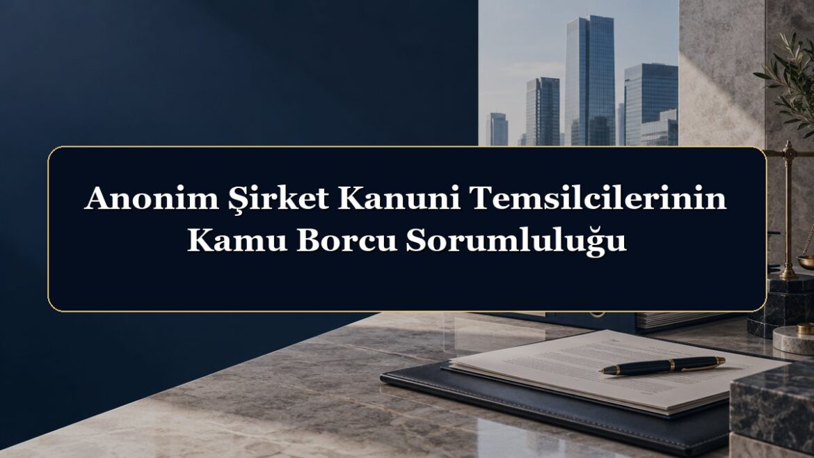 Anonim Şirket Kanuni Temsilcilerinin Kamu Borcu Sorumluluğu