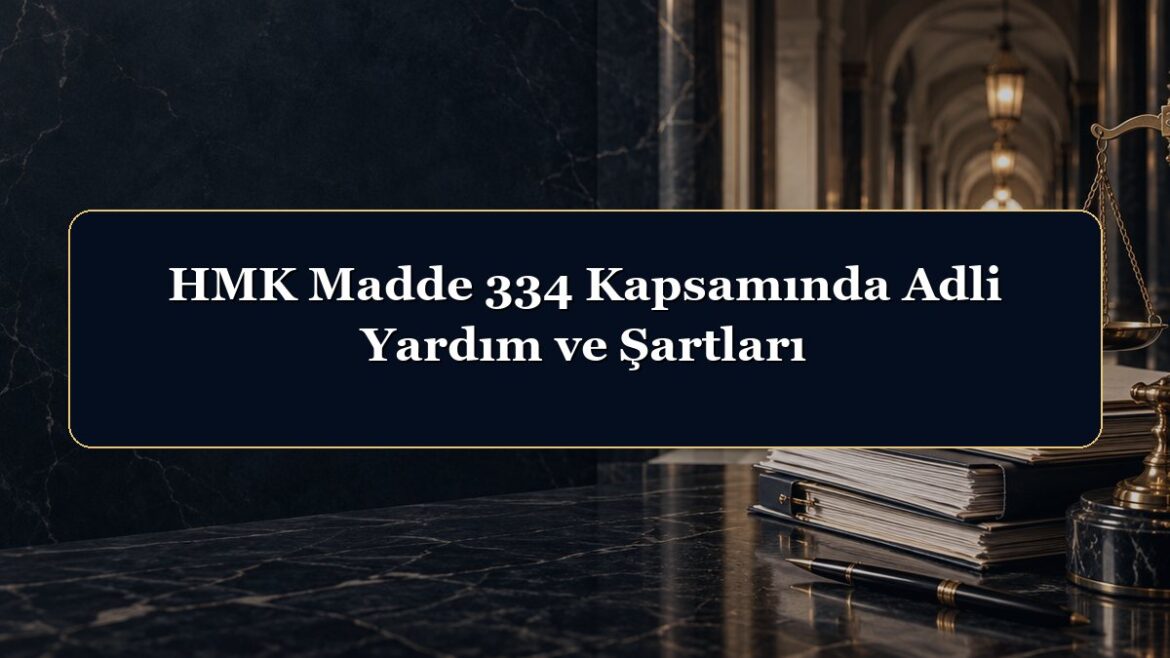 HMK Madde 334 Kapsamında Adli Yardım ve Şartları