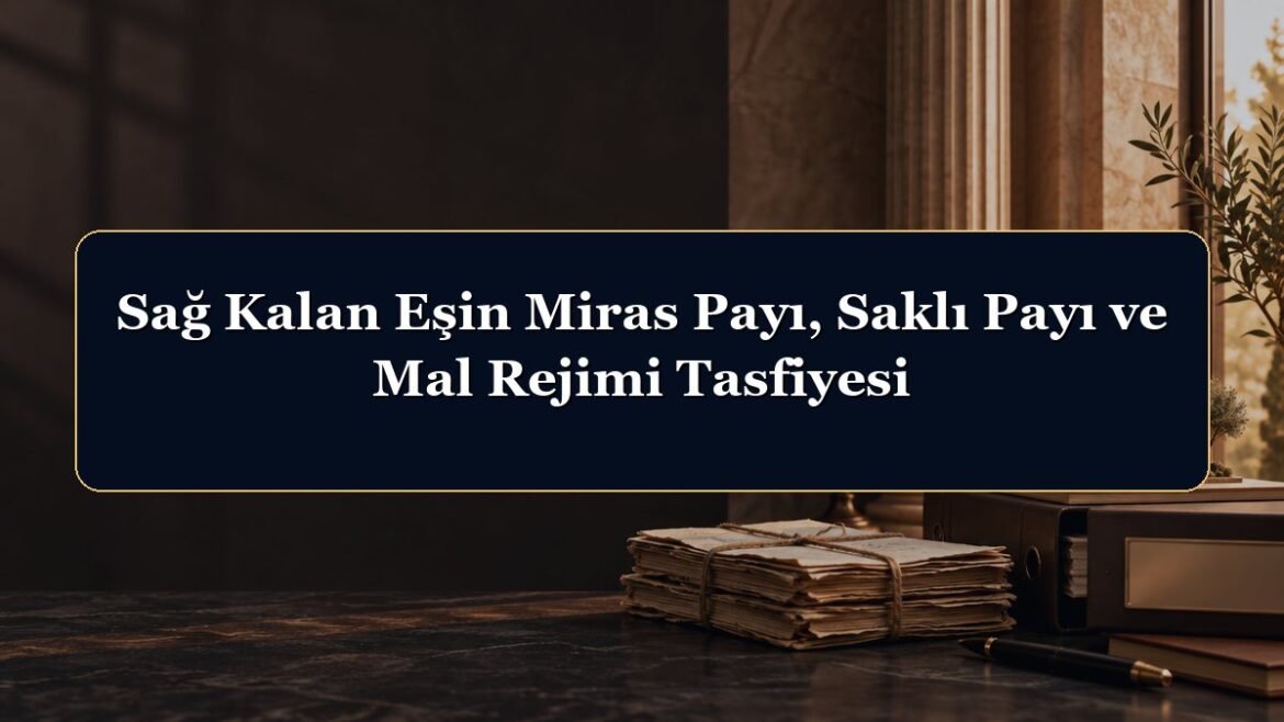 Sağ Kalan Eşin Miras Payı, Saklı Payı ve Mal Rejimi Tasfiyesi