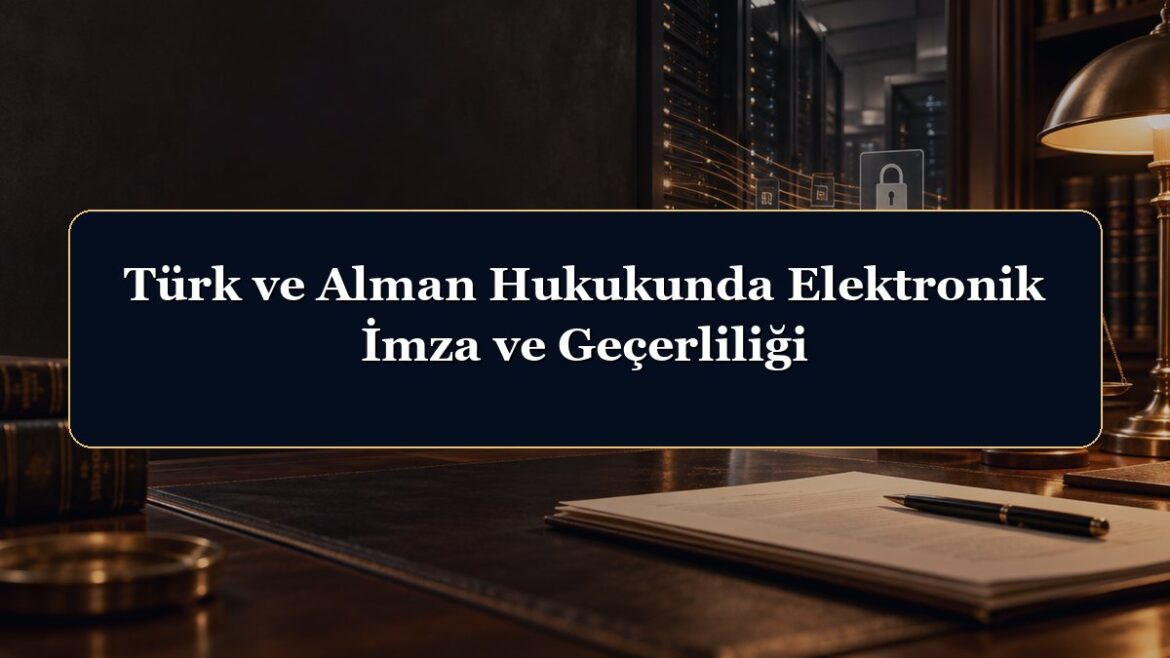 Türk ve Alman Hukukunda Elektronik İmza ve Geçerliliği