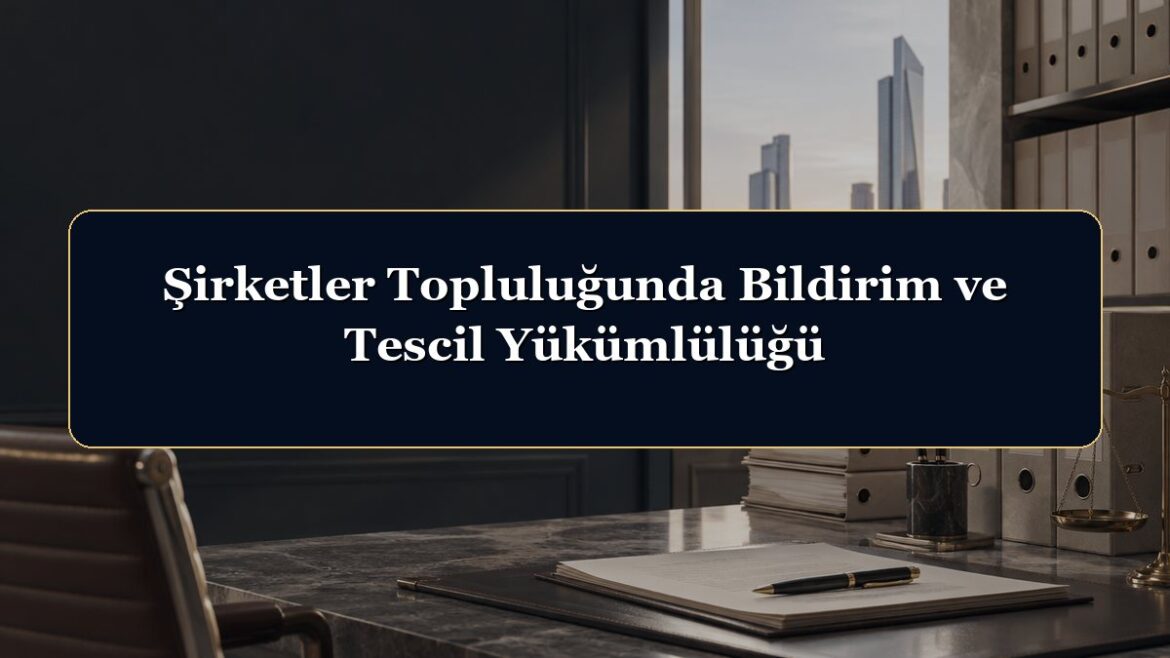 Şirketler Topluluğunda Bildirim ve Tescil Yükümlülüğü