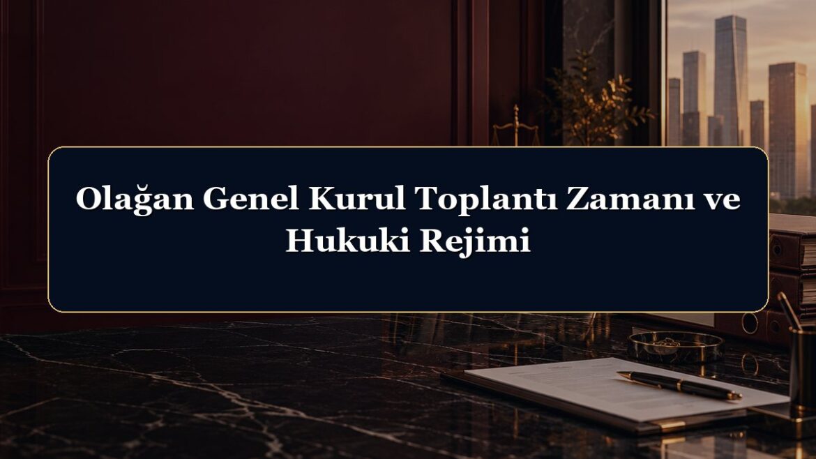 Olağan Genel Kurul Toplantı Zamanı ve Hukuki Rejimi