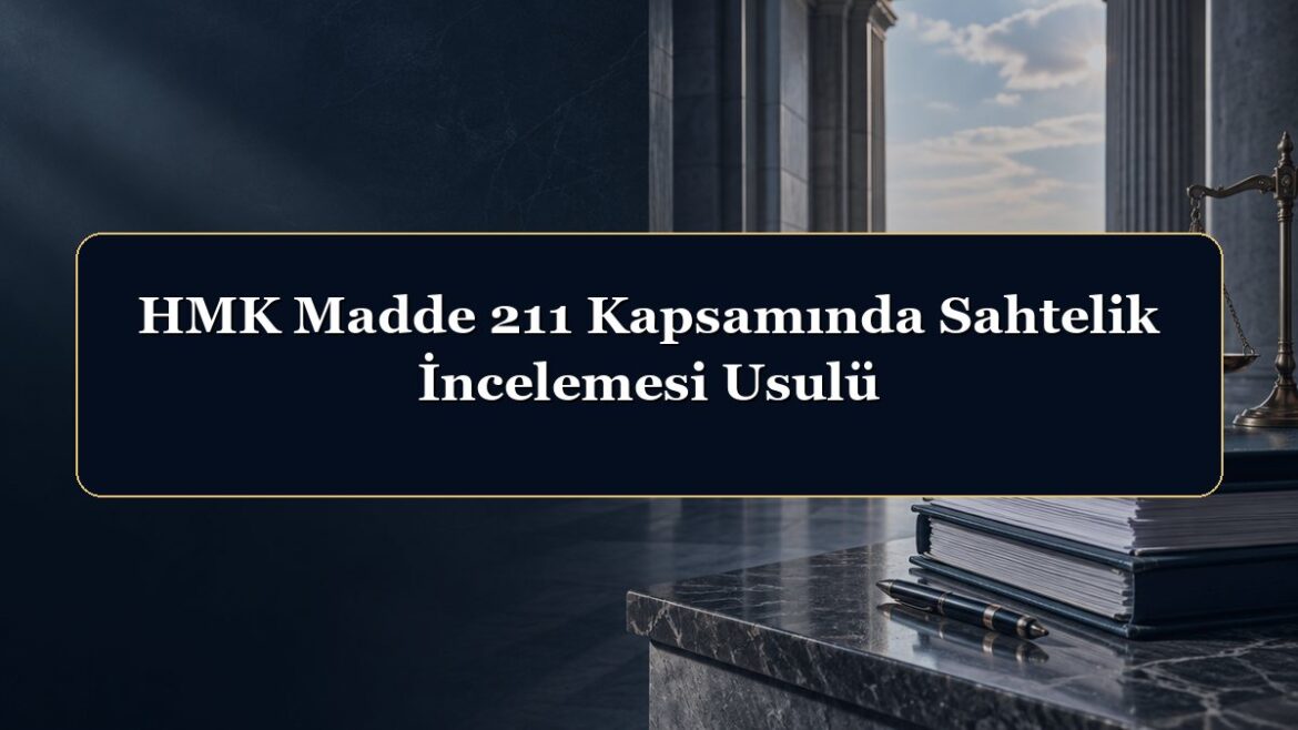HMK Madde 211 Kapsamında Sahtelik İncelemesi Usulü