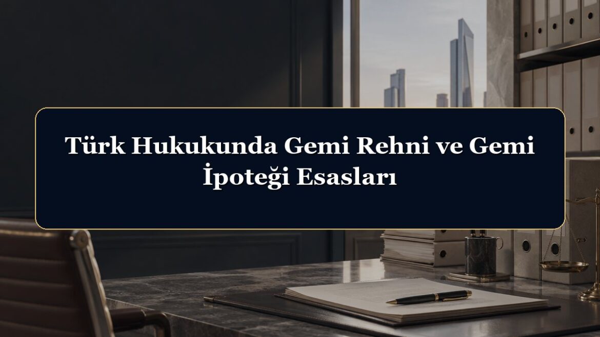 Türk Hukukunda Gemi Rehni ve Gemi İpoteği Esasları