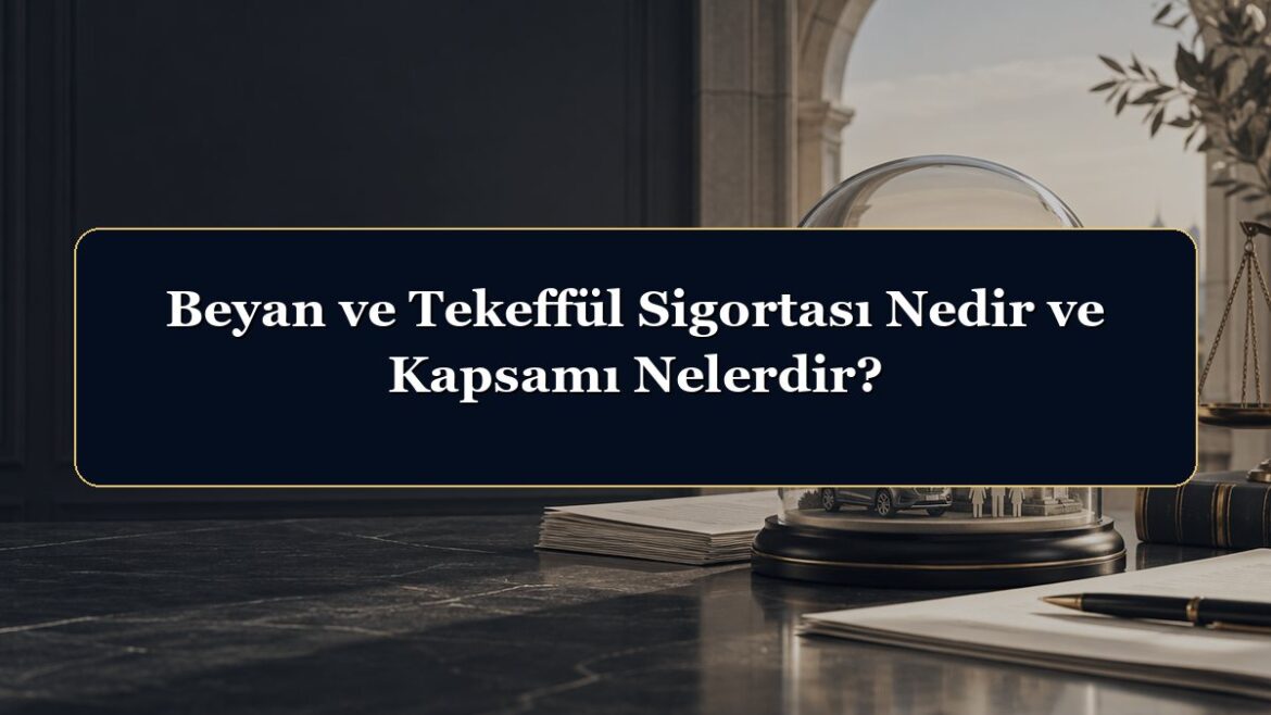 Beyan ve Tekeffül Sigortası Nedir ve Kapsamı Nelerdir?