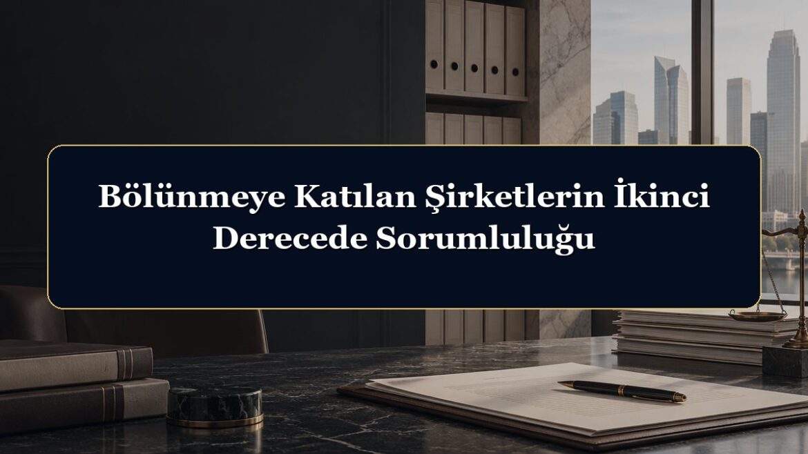 Bölünmeye Katılan Şirketlerin İkinci Derecede Sorumluluğu