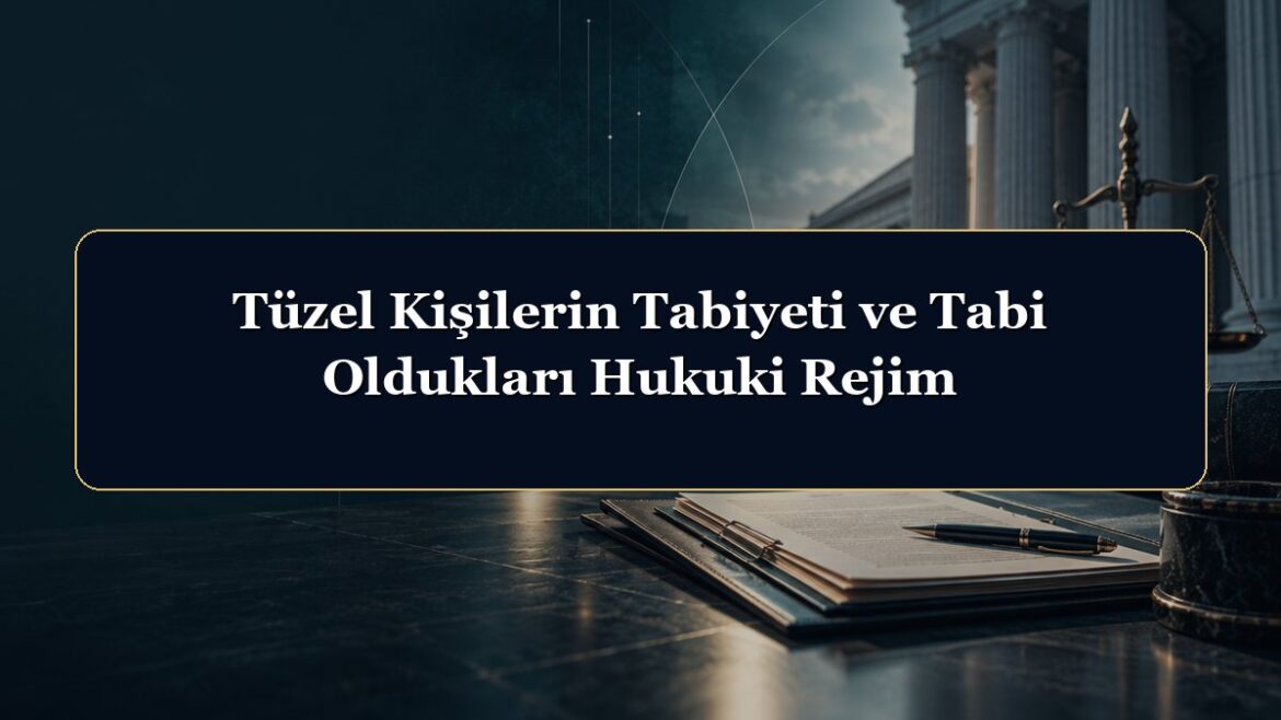 Tüzel Kişilerin Tabiyeti ve Tabi Oldukları Hukuki Rejim