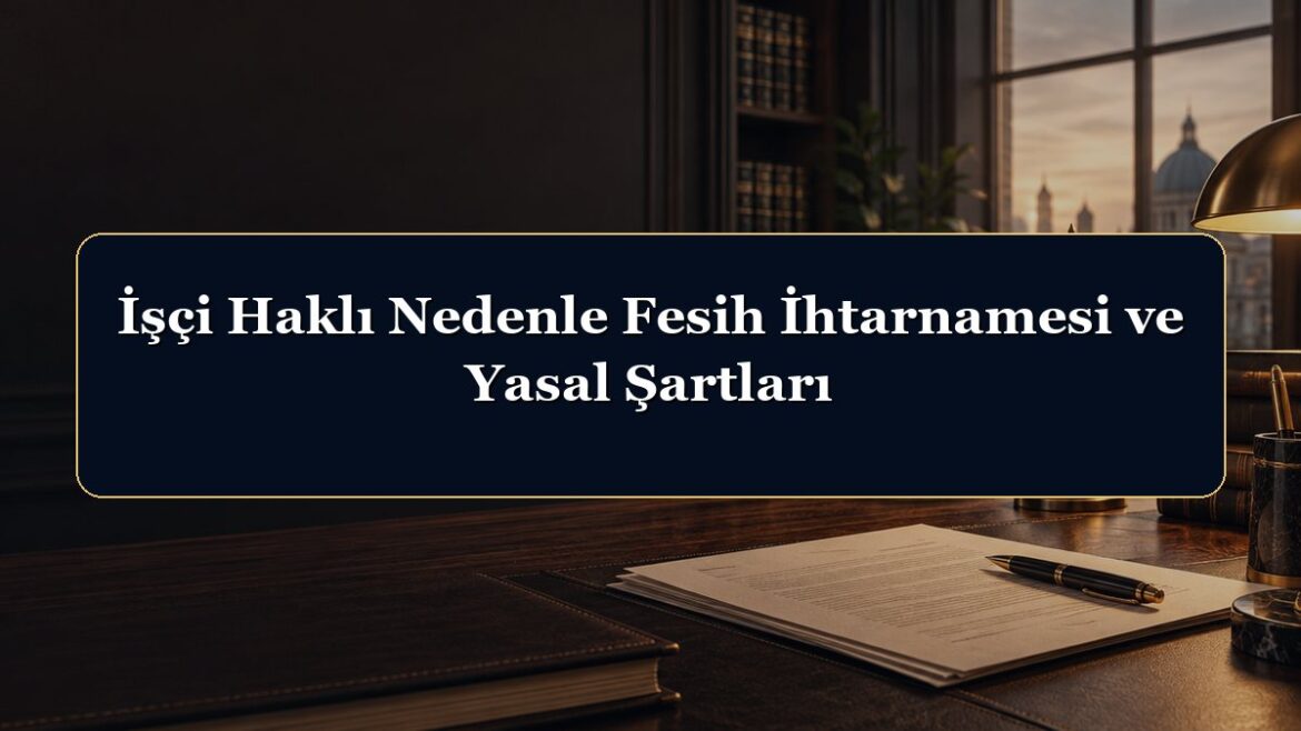 İşçi Haklı Nedenle Fesih İhtarnamesi ve Yasal Şartları